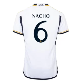 Real Madrid Nacho #6 Thuisshirt 2023-2024 Voetbalshirts Korte Mouw