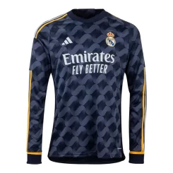 Real Madrid Rodrygo #11 Uitshirt 2023-2024 Voetbalshirts Lange Mouwen-1