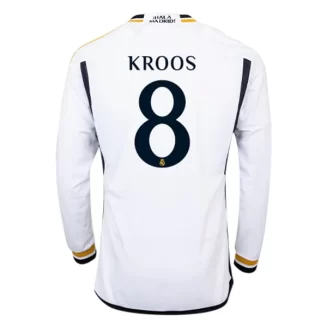 Real Madrid Toni Kroos #8 Thuisshirt 2023-2024 Voetbalshirts Lange Mouwen