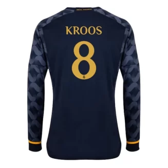 Real Madrid Toni Kroos #8 Uitshirt 2023-2024 Voetbalshirts Lange Mouwen