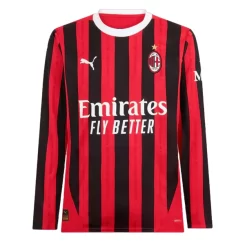 AC Milan Thuisshirt 2024-2025 Voetbalshirts Lange Mouwen