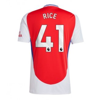 Arsenal Declan Rice #41 Thuisshirt 2024-2025 Voetbalshirts Korte Mouw
