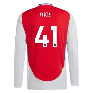 Arsenal Declan Rice #41 Thuisshirt 2024-2025 Voetbalshirts Lange Mouwen