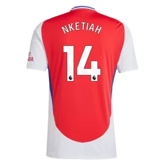 Arsenal Eddie Nketiah #14 Thuisshirt 2024-2025 Voetbalshirts Korte Mouw
