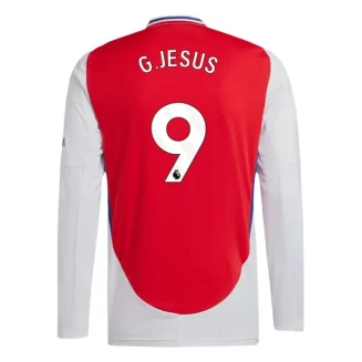 Arsenal Gabriel Jesus #9 Thuisshirt 2024-2025 Voetbalshirts Lange Mouwen