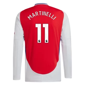 Arsenal Gabriel Martinelli #11 Thuisshirt 2024-2025 Voetbalshirts Lange Mouwen