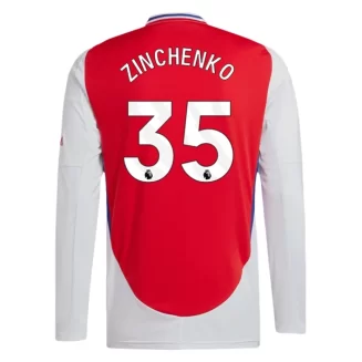 Arsenal Oleksandr Zinchenko #35 Thuisshirt 2024-2025 Voetbalshirts Lange Mouwen