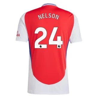 Arsenal Reiss Nelson #24 Thuisshirt 2024-2025 Voetbalshirts Korte Mouw