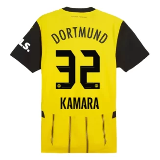BVB Borussia Dortmund Abdoulaye Kamara #32 Thuisshirt 2024-2025 Voetbalshirts Korte Mouw