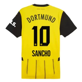 BVB Borussia Dortmund Jadon Sancho #10 Thuisshirt 2024-2025 Voetbalshirts Korte Mouw