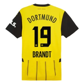 BVB Borussia Dortmund Julian Brandt #19 Thuisshirt 2024-2025 Voetbalshirts Korte Mouw