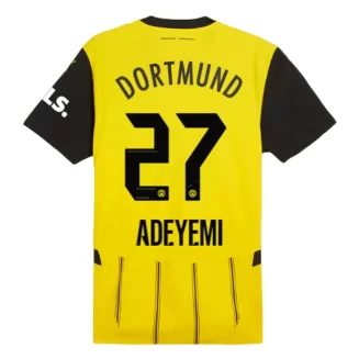 BVB Borussia Dortmund Karim Adeyemi #27 Thuisshirt 2024-2025 Voetbalshirts Korte Mouw