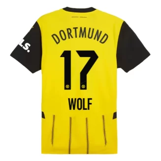 BVB Borussia Dortmund Marius Wolf #17 Thuisshirt 2024-2025 Voetbalshirts Korte Mouw