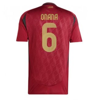 België Amadou Onana #6 Thuisshirt EK 2024 Voetbalshirts Korte Mouw