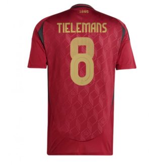 België Youri Tielemans #8 Thuisshirt EK 2024 Voetbalshirts Korte Mouw