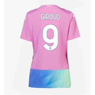 Dames AC Milan Olivier Giroud #9 Derde Shirt 2023-2024 Voetbalshirts Korte Mouw