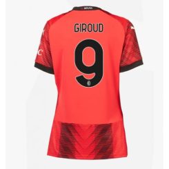 Dames AC Milan Olivier Giroud #9 Thuisshirt 2023-2024 Voetbalshirts Korte Mouw