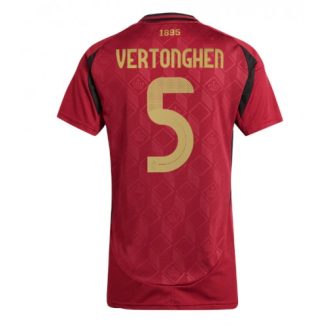 Dames België Jan Vertonghen #5 Thuisshirt EK 2024 Voetbalshirts Korte Mouw