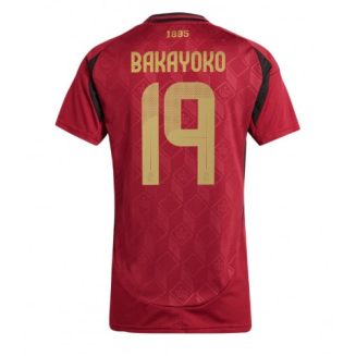 Dames België Johan Bakayoko #19 Thuisshirt EK 2024 Voetbalshirts Korte Mouw