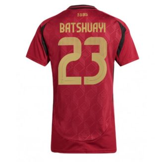 Dames België Michy Batshuayi #23 Thuisshirt EK 2024 Voetbalshirts Korte Mouw