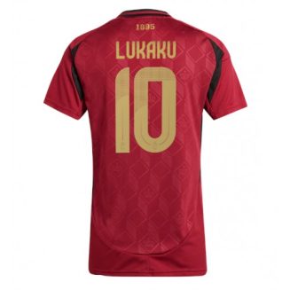 Dames België Romelu Lukaku #10 Thuisshirt EK 2024 Voetbalshirts Korte Mouw
