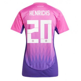 Dames Duitsland Benjamin Henrichs #20 Uitshirt EK 2024 Voetbalshirts Korte Mouw