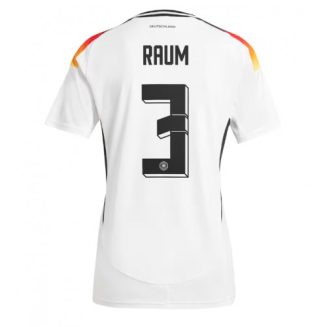 Dames Duitsland David Raum #3 Thuisshirt EK 2024 Voetbalshirts Korte Mouw