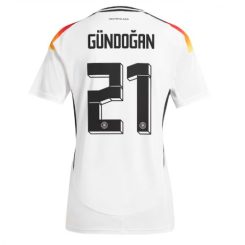 Dames Duitsland Ilkay Gundogan #21 Thuisshirt EK 2024 Voetbalshirts Korte Mouw
