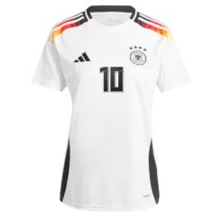 Dames Duitsland Jamal Musiala #10 Thuisshirt EK 2024 Voetbalshirts Korte Mouw-1