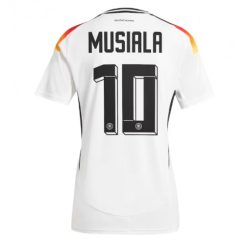 Dames Duitsland Jamal Musiala #10 Thuisshirt EK 2024 Voetbalshirts Korte Mouw