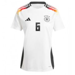 Dames Duitsland Joshua Kimmich #6 Thuisshirt EK 2024 Voetbalshirts Korte Mouw-1