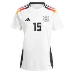 Dames Duitsland Robin Koch #15 Thuisshirt EK 2024 Voetbalshirts Korte Mouw-1