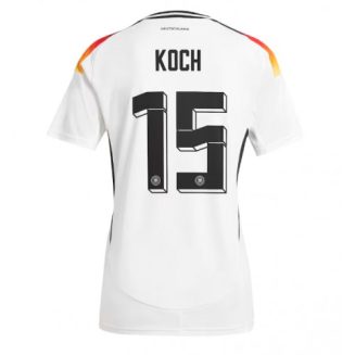Dames Duitsland Robin Koch #15 Thuisshirt EK 2024 Voetbalshirts Korte Mouw