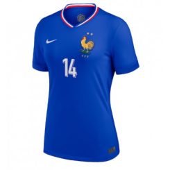 Dames Frankrijk Adrien Rabiot #14 Thuisshirt EK 2024 Voetbalshirts Korte Mouw-1