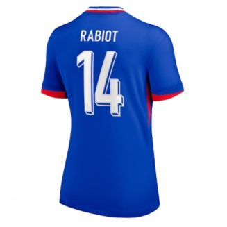 Dames Frankrijk Adrien Rabiot #14 Thuisshirt EK 2024 Voetbalshirts Korte Mouw