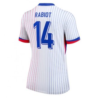 Dames Frankrijk Adrien Rabiot #14 Uitshirt EK 2024 Voetbalshirts Korte Mouw