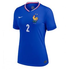 Dames Frankrijk Benjamin Pavard #2 Thuisshirt EK 2024 Voetbalshirts Korte Mouw-1