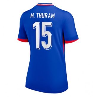Dames Frankrijk Marcus Thuram #15 Thuisshirt EK 2024 Voetbalshirts Korte Mouw