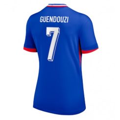 Dames Frankrijk Matteo Guendouzi #7 Thuisshirt EK 2024 Voetbalshirts Korte Mouw