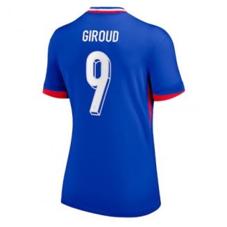 Dames Frankrijk Olivier Giroud #9 Thuisshirt EK 2024 Voetbalshirts Korte Mouw
