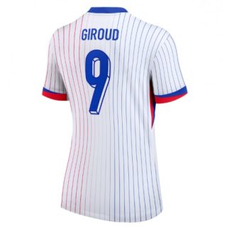 Dames Frankrijk Olivier Giroud #9 Uitshirt EK 2024 Voetbalshirts Korte Mouw