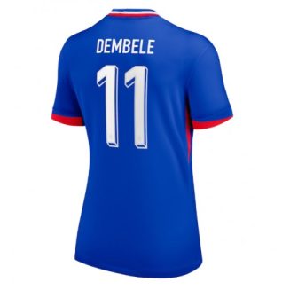 Dames Frankrijk Ousmane Dembele #11 Thuisshirt EK 2024 Voetbalshirts Korte Mouw