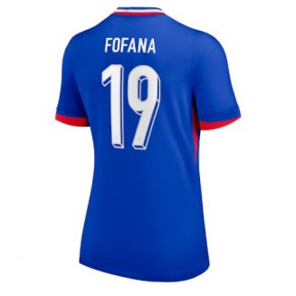 Dames Frankrijk Youssouf Fofana #19 Thuisshirt EK 2024 Voetbalshirts Korte Mouw