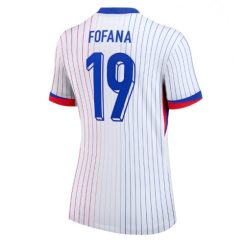 Dames Frankrijk Youssouf Fofana #19 Uitshirt EK 2024 Voetbalshirts Korte Mouw