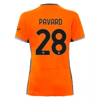 Dames Inter Milan Benjamin Pavard #28 Derde Shirt 2023-2024 Voetbalshirts Korte Mouw