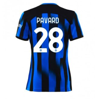 Dames Inter Milan Benjamin Pavard #28 Thuisshirt 2023-2024 Voetbalshirts Korte Mouw