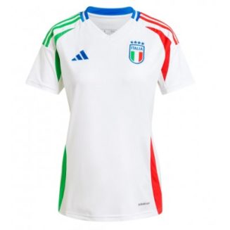 Dames Italië Uitshirt EK 2024 Voetbalshirts Korte Mouw