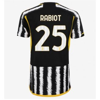 Dames Juventus Adrien Rabiot #25 Thuisshirt 2023-2024 Voetbalshirts Korte Mouw