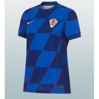 Dames Kroatië Uitshirt EK 2024 Voetbalshirts Korte Mouw