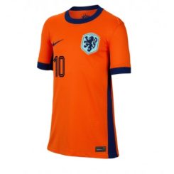 Dames Nederland Memphis Depay #10 Thuisshirt EK 2024 Voetbalshirts Korte Mouw-1